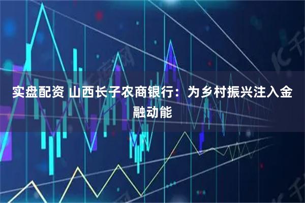 实盘配资 山西长子农商银行：为乡村振兴注入金融动能